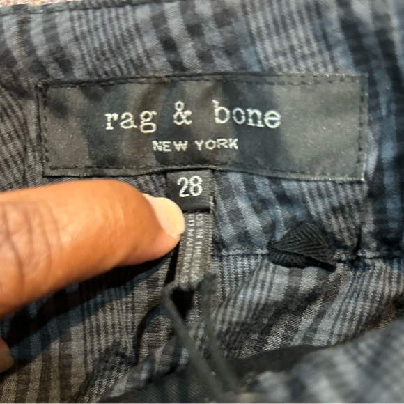 Rag and Bone Grey Check Shorts size 28 New - Picture 4 of 4